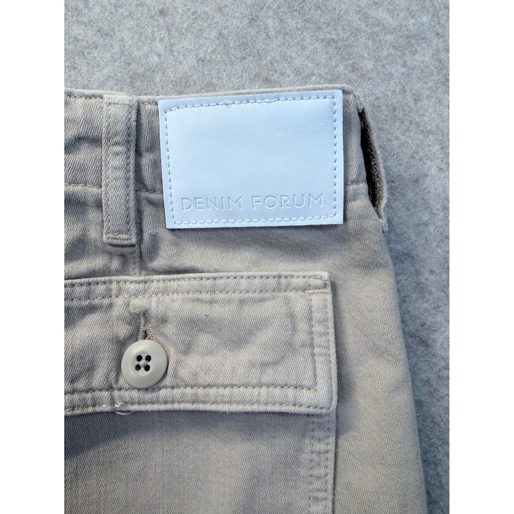 Denim‎ Forum The '90s Utility Hi-Rise Loose Pants Women 26 Beige Tan Carpenter - Picture 11 of 11